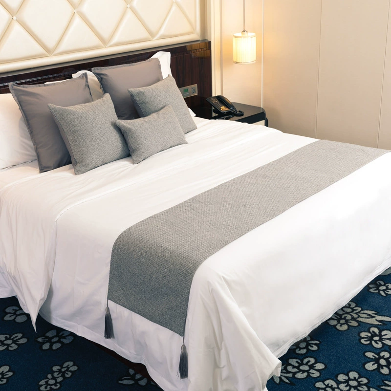 Modern pillow for hotel, pillowcase, double-sided set, simple and elegant design