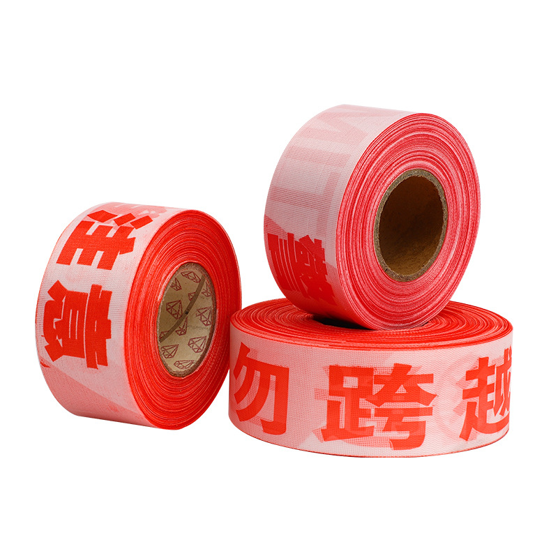 Telescopic safety warning belt manufacturers wholesale round box warning belt fiber warning construction isolation safety warning belt