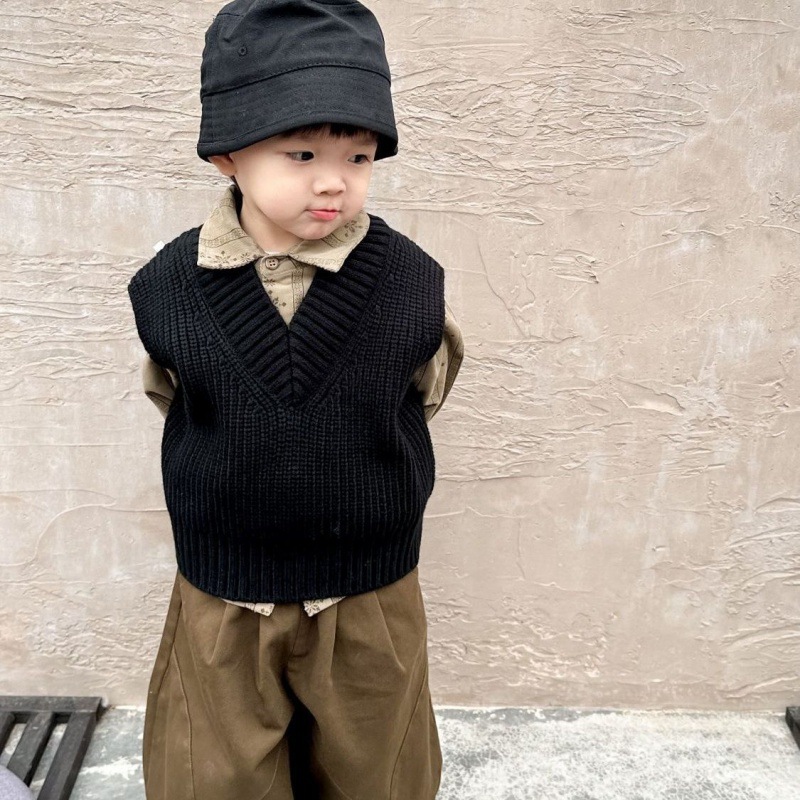 Vest flower shirt bloomers "three-piece]