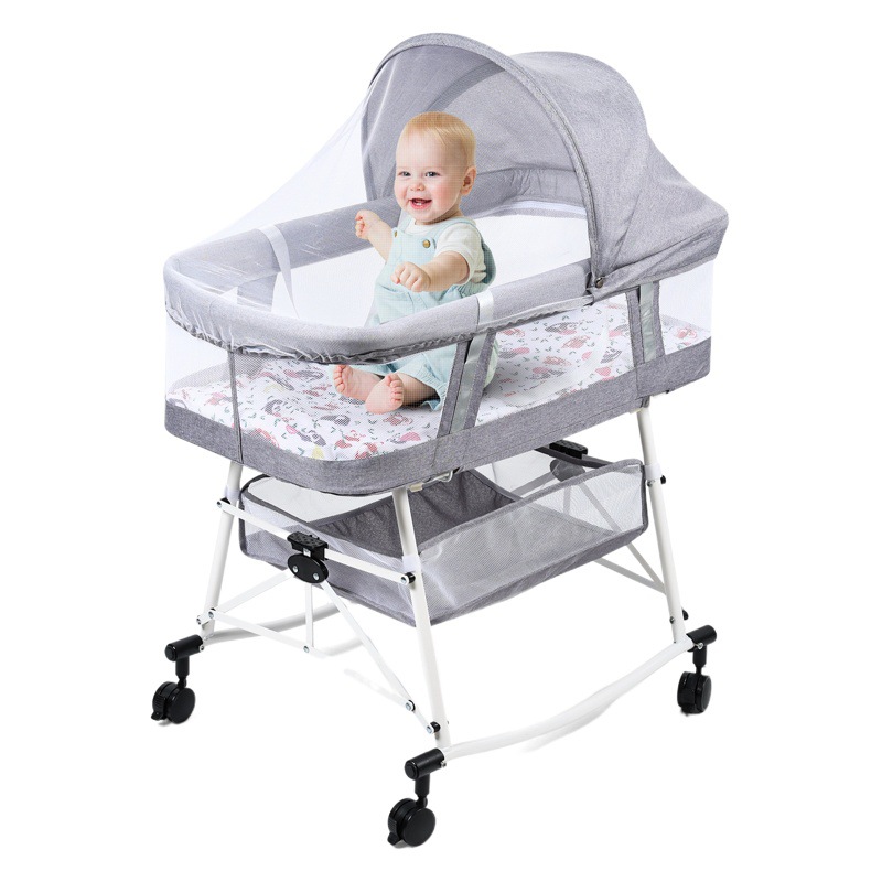 Cama portátil cama media bebé plegable móvil recién nacido cama biónica BB cama anti-presión