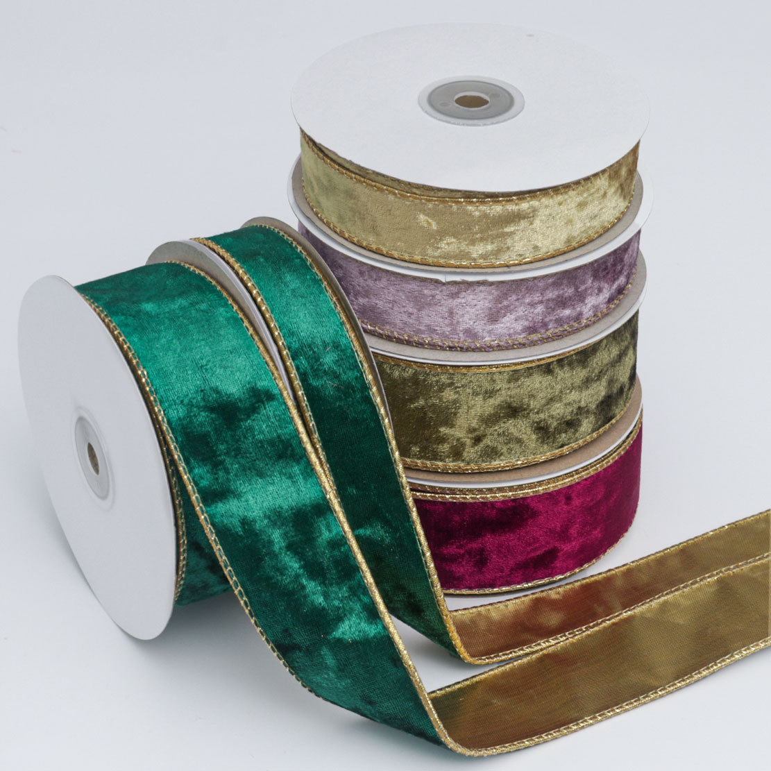 Cross-border hot-selling Christmas bow velvet ribbon Christmas…