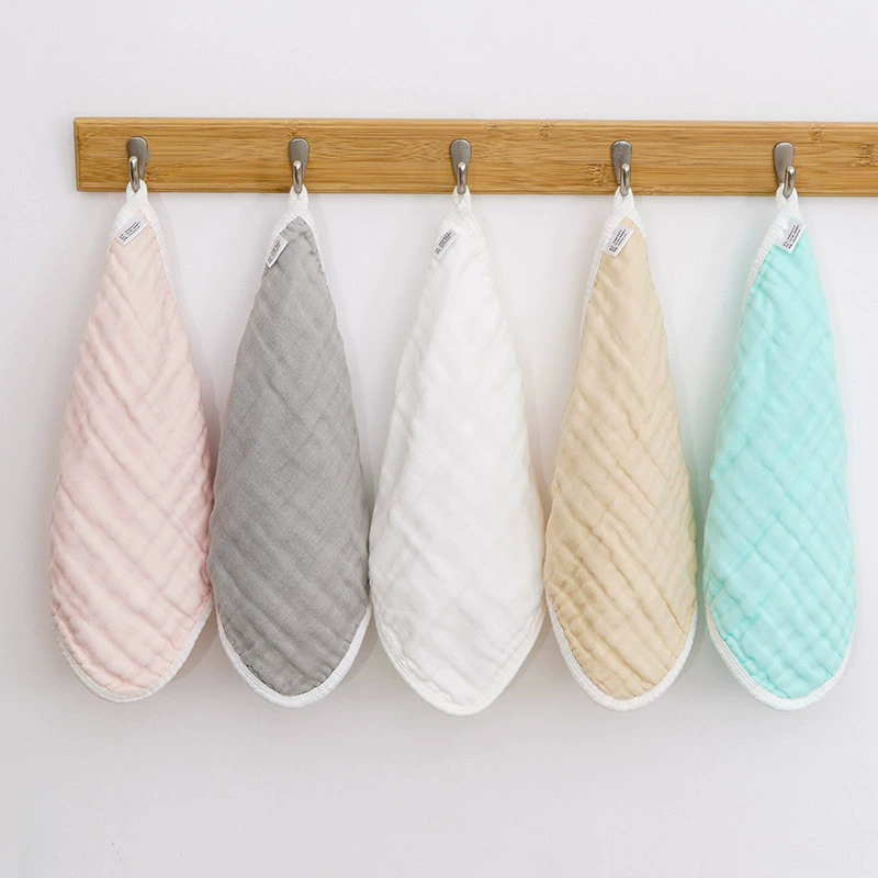 Высококачественные квадратные салфетки из хлопка с плотной кромкой, впитывающие, мягкие, для лица, рук, оптом