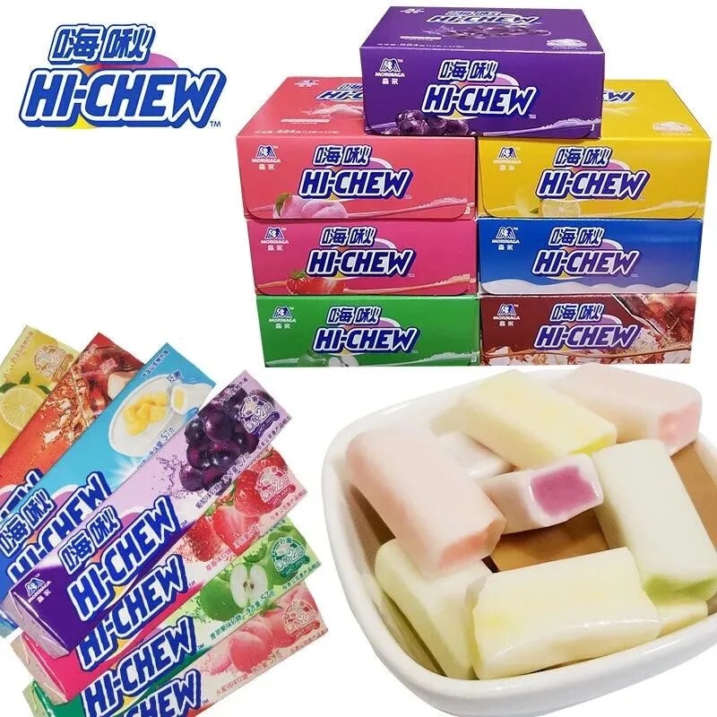 Senyong HI-CHEW sweet sweet mouth soft candy snack snack fruit soft candy 57g * 12 wholesale sweet candy