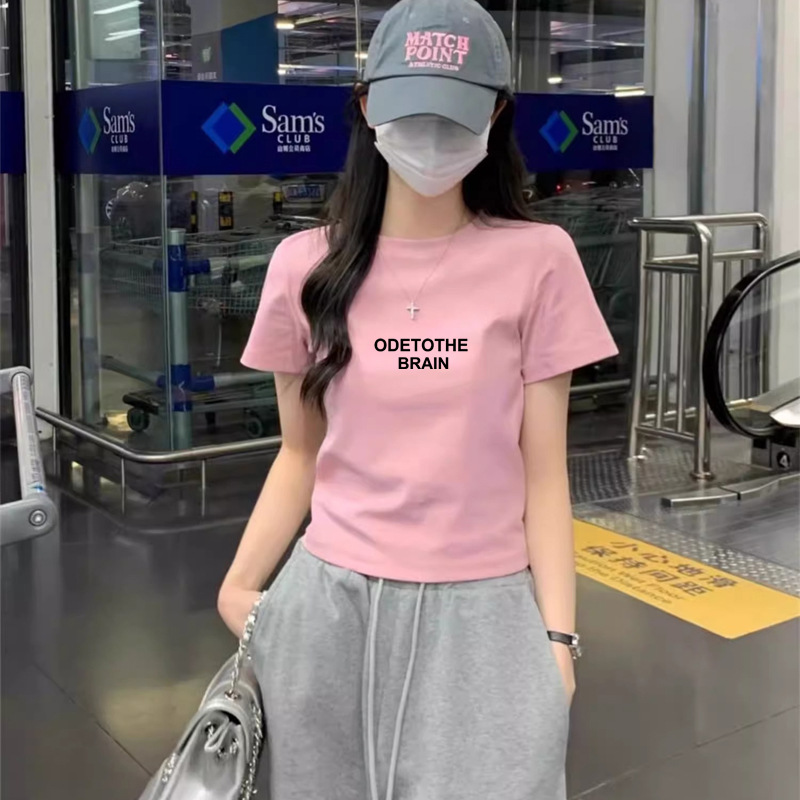 Spring summer short small design base body-friendly short sleeve…
