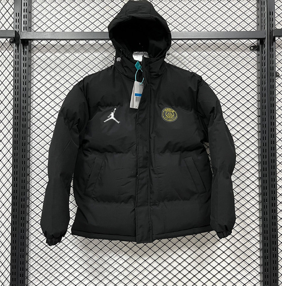 Invierno NK bordado chaqueta fluorescente de béisbol de algodón París grueso chaqueta de algodón con capuchón de fútbol abrigo cálido