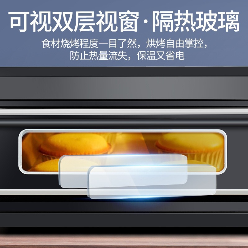 Horno inteligente comercial de acero inoxidable de gran capacidad pastel de postre horno de pizza horno eléctrico multifunción image 3