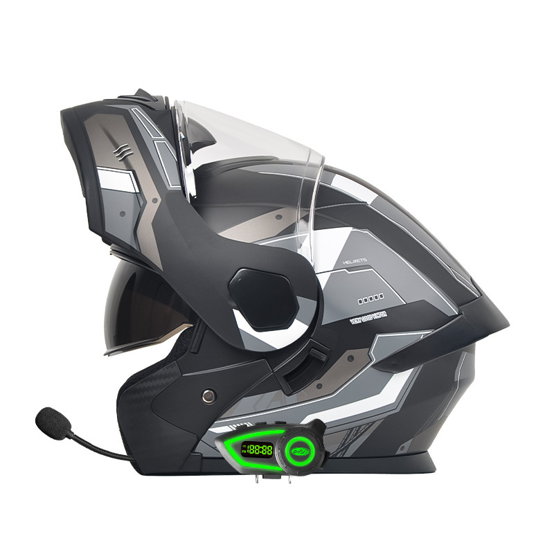 [enviar Bluetooth] AD casco de motocicleta eléctrica 3C certificado locomotora casco completo para hombres y mujeres montar cuatro estaciones casco de exposición