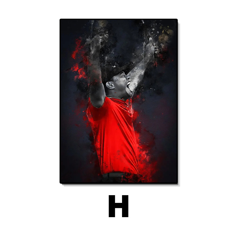 Comercio exterior caliente Copa del Mundo sala de estar decoración animada lienzo hogar core pintura al por mayor restaurante fondo mural