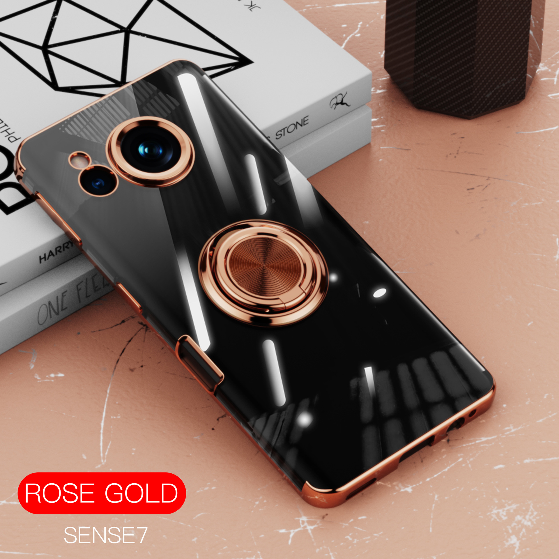 Golden, pink gold