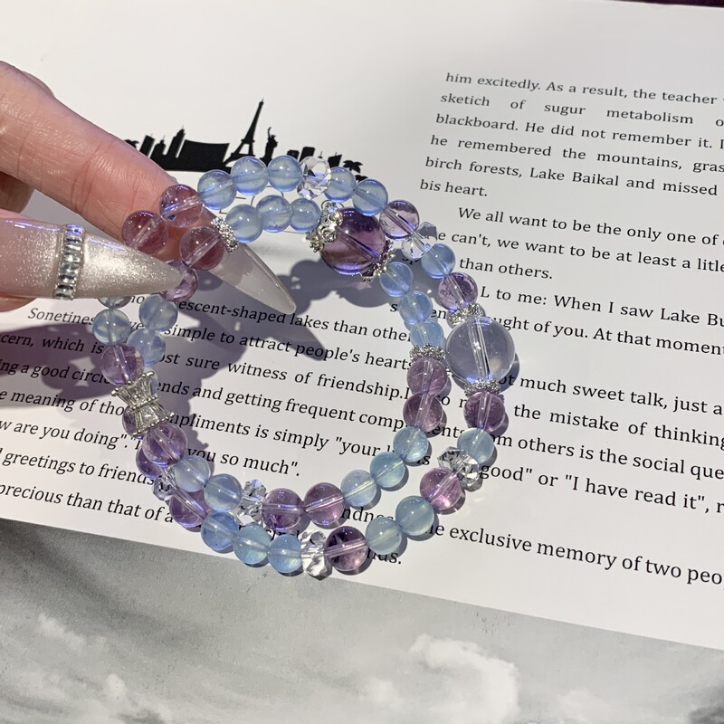 Direct Sales from the Manufacturer: Natural Dreamy Amethyst Bracelet, Chinese-Style Niche Fortune Bracelet, Live-Streamed Crystal Bracelet for Sale Direct Sales from the Manufacturer: Natural Dreamy Amethyst Bracelet, Chinese-Style Niche Fortune Bracelet, Live-Streamed Crystal Bracelet for Sale