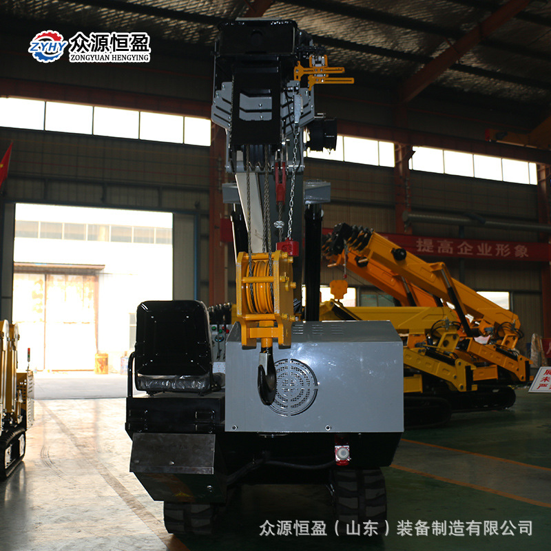 8吨液压履带式自行走蜘蛛吊 油电两用锰钢材质360度回转狭小空间