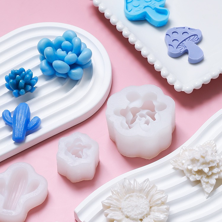 Fire paint wax particle mold QQ sugar mold silicone handmade DIY candy making fire paint seal set modeling silicone