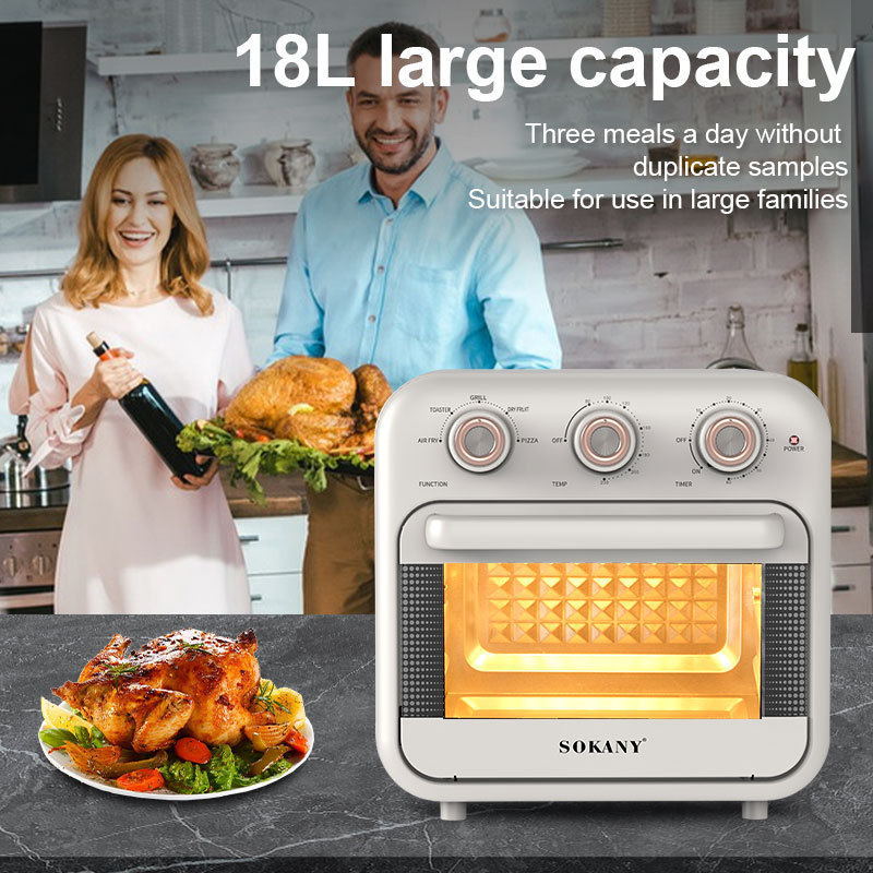 Export Air Fryer Smart 18L Electric Oven with Baking and Frying Functions Air Fryer Oven 10002 Sokany