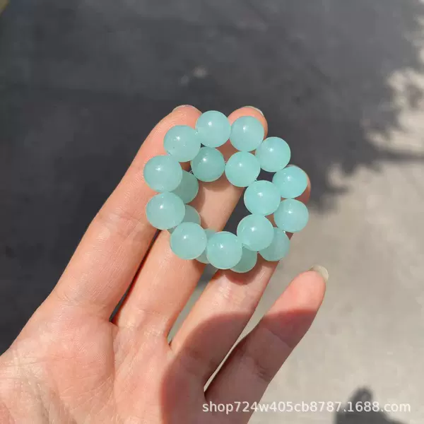 S071-[10mm Small Ice Blue] Glass #SZ560
