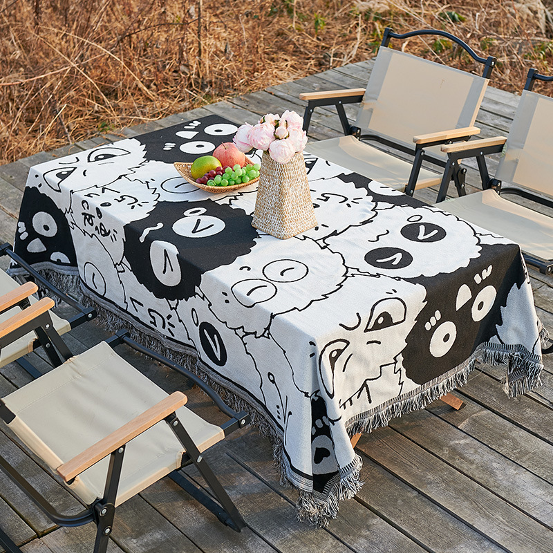 屋外キャンプテーブルクロスins風多機能長方形キャンプテーブルクロスボヘミアンポータブルピクニック布炊飯|undefined