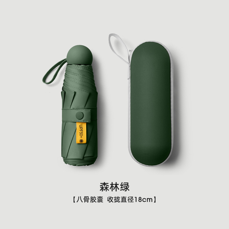 Gran paraguas de protección solar al por mayor protección UV 50% de descuento mini tarjeta bolsa paraguas de sol lluvia portátil y lluvia paraguas de doble uso personalización