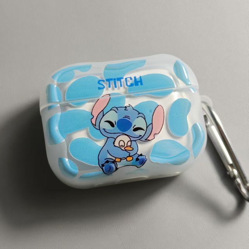 Cute Smile Stitch para AirPods 4 generación de estuche Bluetooth Airpod Pro2 / 3 estuche de auriculares image 8