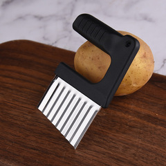 Wavy Cutter Potato French Fries Fruit Slicer Strips Wave Knife Stainless Steel Ripple Kitchen Gadget