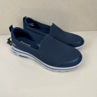 ☺ SKQ Skechers весенне-осенняя мужская обувь, мягкая подошва, амортизация, дышащая обувь для ходьбы, легкая, нескользящая, повседневная спортивная обувь