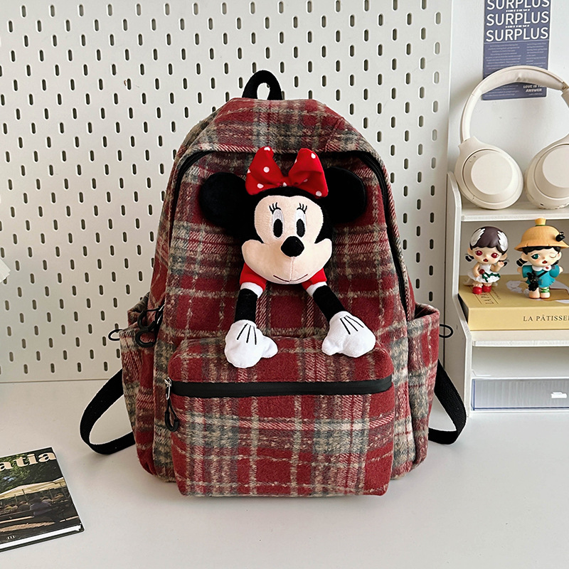 Linda chica tote bolso 2024 otoño e invierno nueva muñeca de dibujos animados de moda de gran capacidad bolso de hombro único bolso de axila bolso de mujer