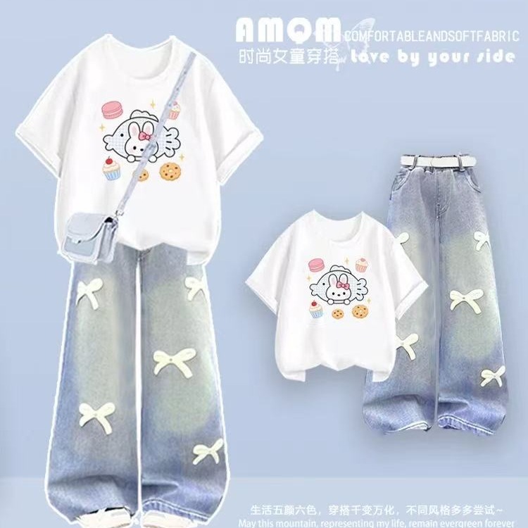 Original fabric and workmanship, 2026 new style fresh and cute color-blocked short-sleeved T-shirt for women.