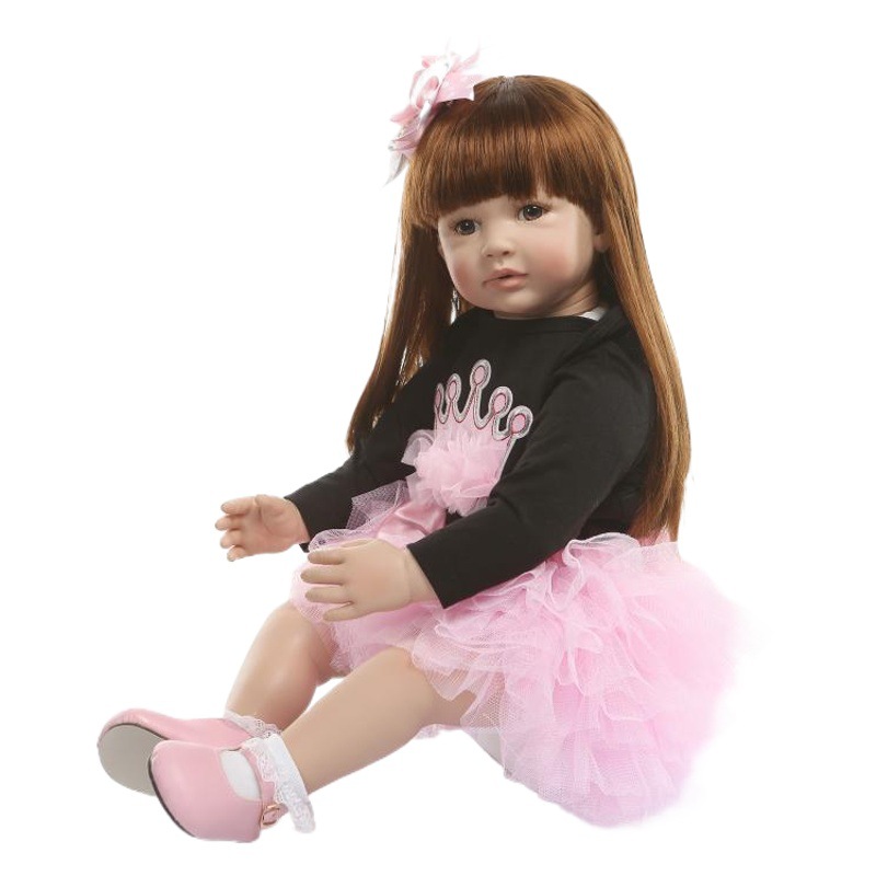Nuevo europeo y americano de simulación de juguete muñeca regalo de vacaciones de los niños de crecimiento jugar casa juego de juguete