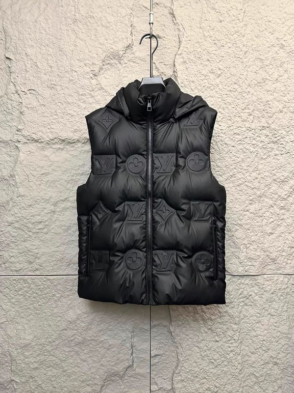 正确版驴家羽绒服背心秋冬新款3D印花保暖马甲男女同款潮牌外套|undefined