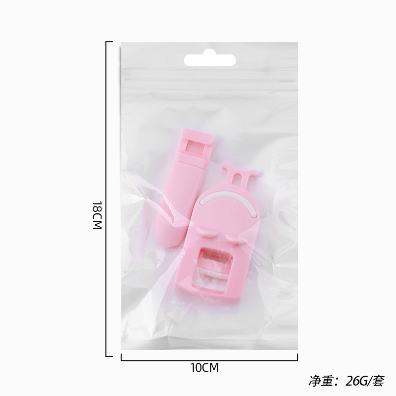 Mini Rizapestañas Portátil de Plástico, Sin Pellizcar, Clip de Pestañas de Gran Ángulo