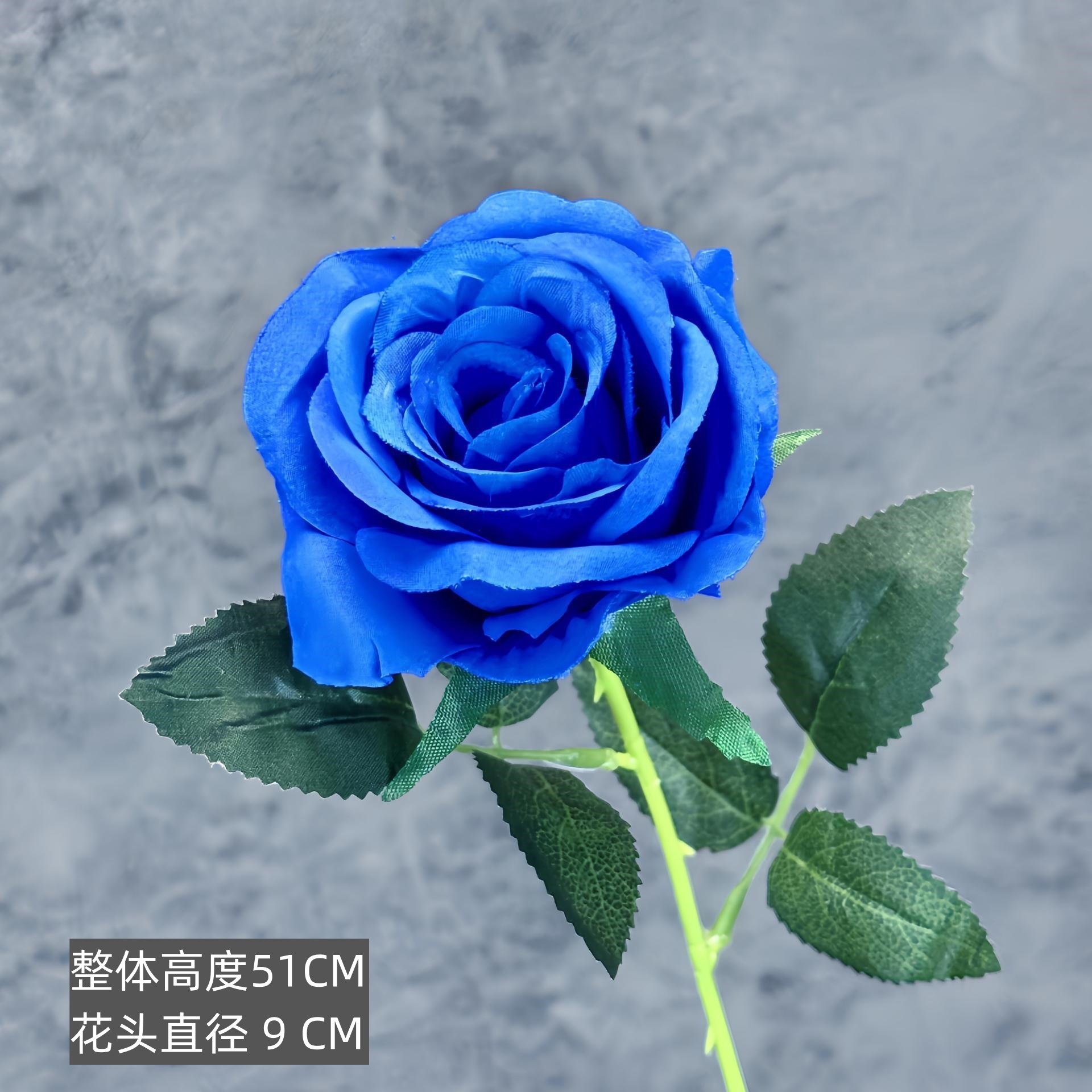 Silk cloth-happy rose-treasure blue