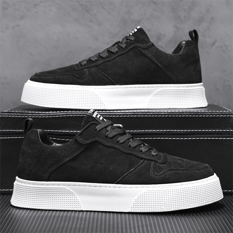 Comercio exterior al por mayor zapatos de skate de tendencia de otoño coreano transpirables zapatos casuales juveniles al aire libre con suela suave zapatos de moda para hombres cómodos