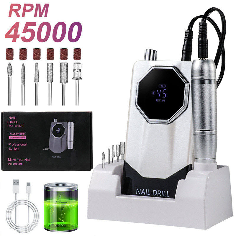 Torno Eléctrico para Uñas Portátil Recargable para Manicura image 61