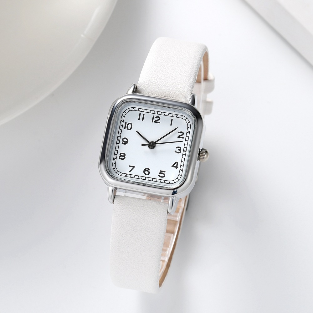 Live broadcast of new Instagram Fengsen series digital fashion minimalist square small dial student belt women's watch_voghion.com