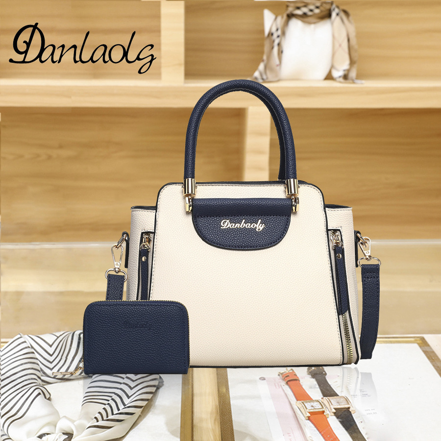 [Pelo de Guangzhou] bolso de las mujeres 2023 nueva moda hombro mensajero bolso mediana edad madre bolsa de gran capacidad