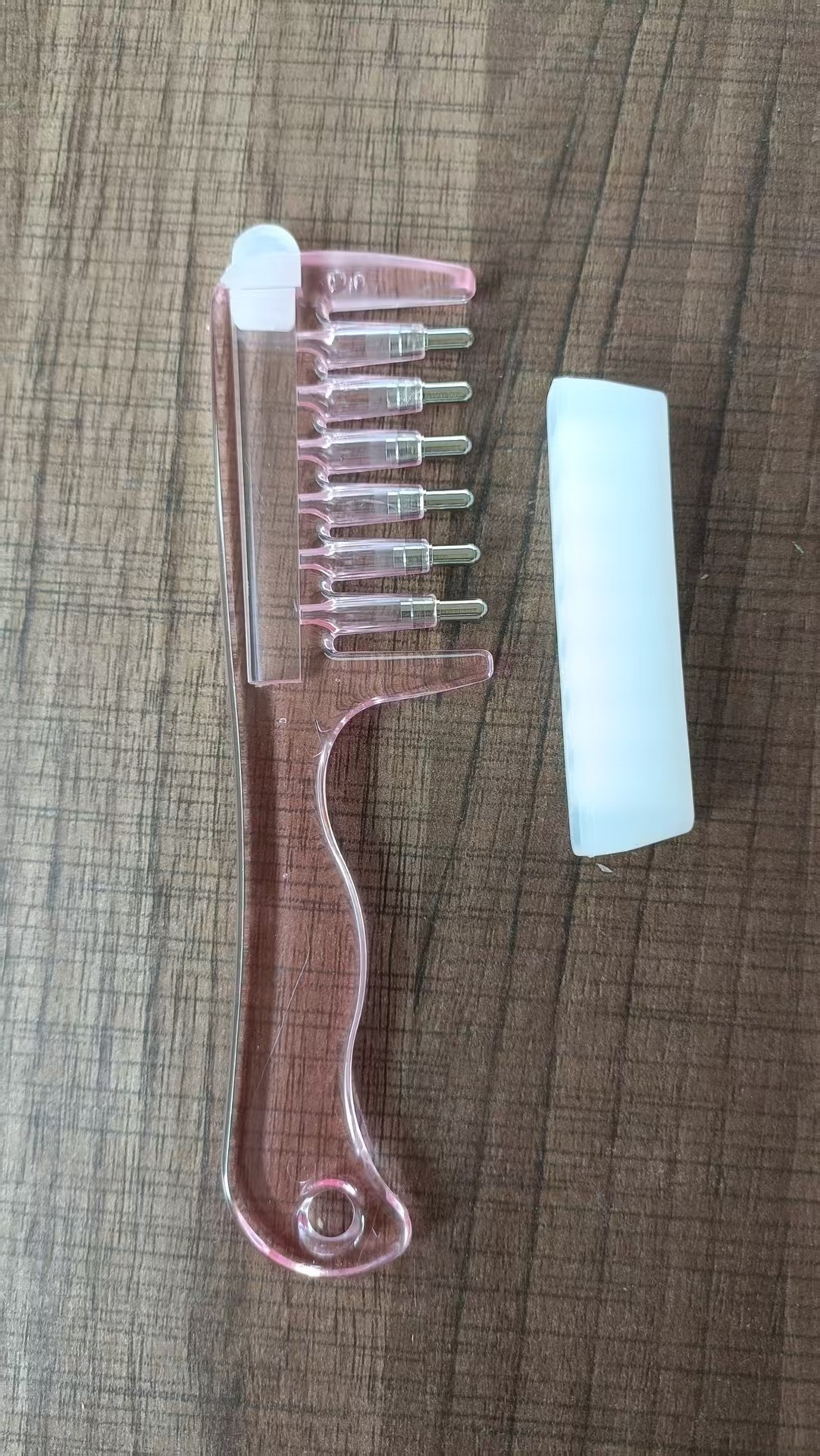 Peine Esqueleto Vertical Portátil Pequeño de PP para Volumen y Masaje