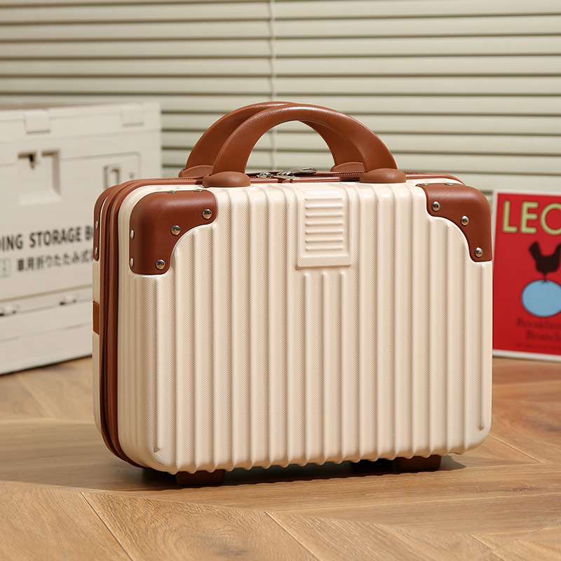 Maleta retro mini estuche de cosméticos caja pequeña de 14 pulgadas souvenirs maleta de 16 pulgadas con contraseña de almacenamiento