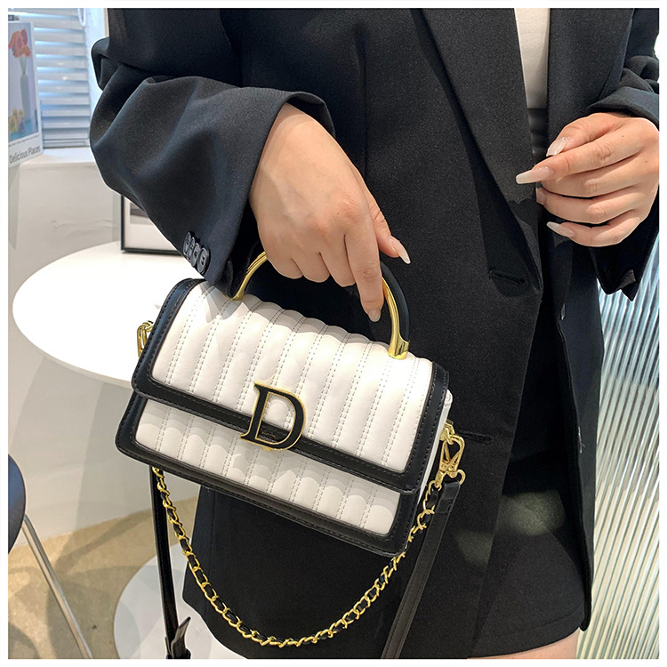 Hochwertige, leichte, luxuriöse, weiche Ledertasche mit bestickter Kette, kleine, duftende Tasche für Damen, vielseitige, modische Textur, One-Shoulder-Crossbody-Handtasche_voghion.com