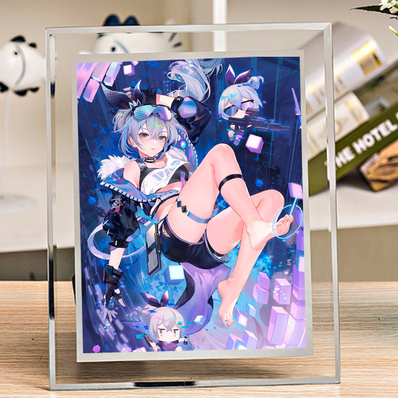 Silver Wolf Star Dome Railway Photo Frame Around Animation Secondary Element Photographic Star Film Table