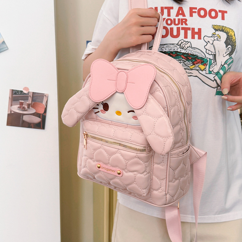 Mochila encantadora Melody para niñas, mochila de dibujos animados ligera, mochila de compras, mochila de viaje de alto valor