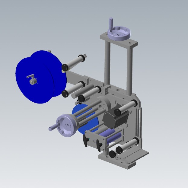 贴标机 全自动智能贴标机  标头牵引滚筒全自动流水线，“立式、
