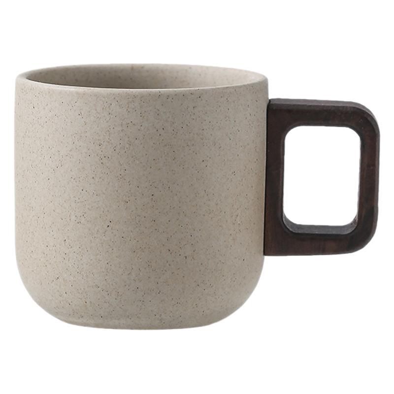 Taza de café espresso de cerámica gruesa de arcilla para el hogar chino Taza de agua de cerámica de latte pequeña y exquisita Diseño retro de nicho