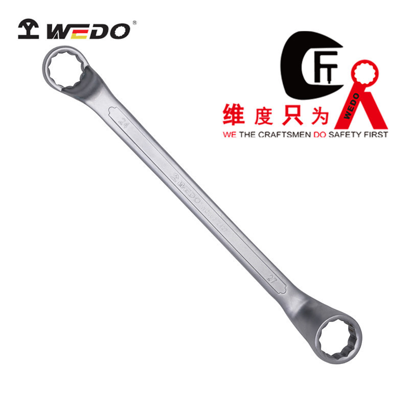 WEDO维度德标公制双头梅花扳手呆梅双头扳手镀铬哑光钢制工具扳手