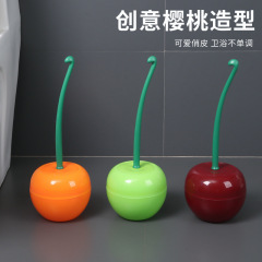 新款樱桃马桶刷家用无死角洗手卫生间清洁厕所长柄刷子带底座套装