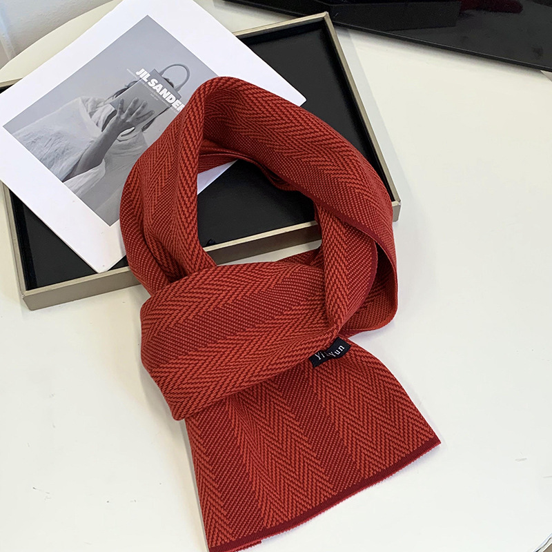 Bufandas para mujeres de alta calidad otoño y invierno nueva moda universal estilo británico europeo y americano ligero de negocios buñuelo de punto calentamiento chal