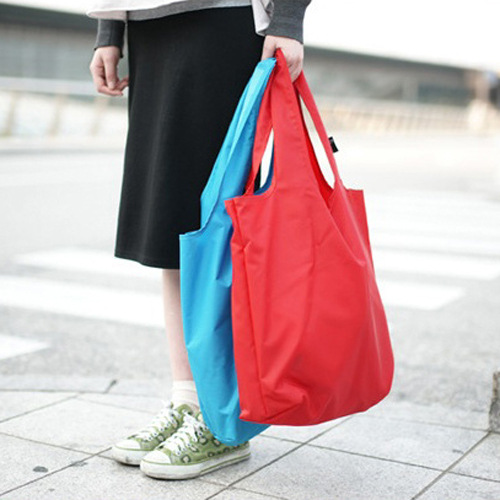 BK9K批发大容量超市买菜购物袋布 环保折叠收纳袋旅行袋礼品做印l