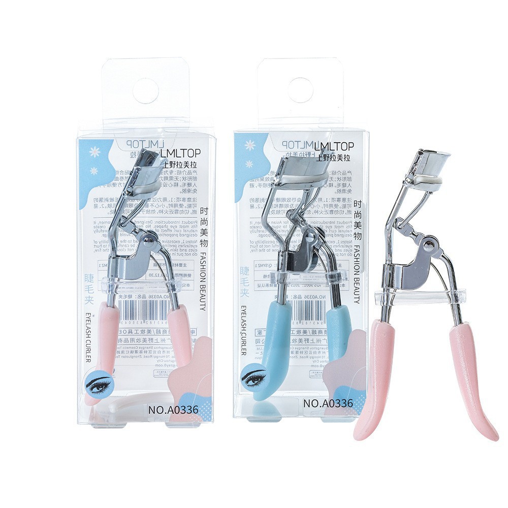 LMLTOP rizador de pestañas de acero inoxidable herramienta de belleza peinado duradero rizador de pestañas paquete único al por mayor A0336