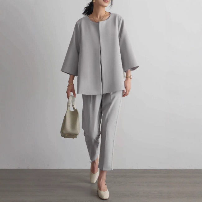 5色在庫あり 2025年 日本楽天品質 カジュアルスーツ 親子コーデ 入園式制服 職場通勤 レディーススーツ