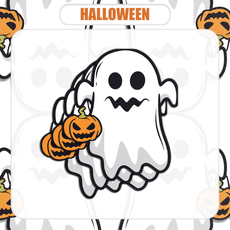 [Ready Stock] Halloween Pumpkin Ghost Festival Party Special-Shaped Tissue