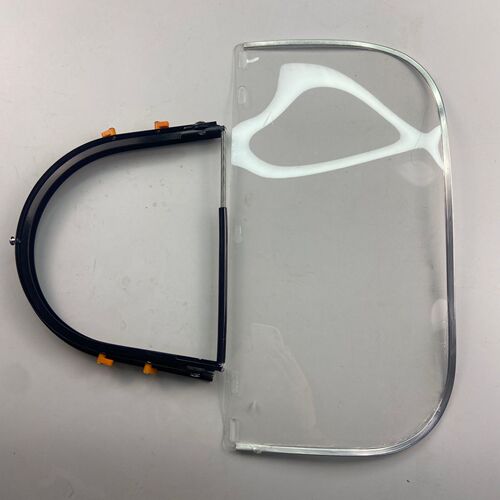 Anti-impact visor, metal-edged, high-temperature and high-altitude transparent visor, can be equipped with a safety helmet, protective visor