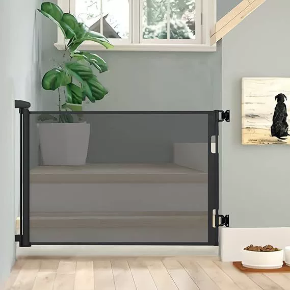 Детские растягивающиеся ворота для домашних животных, защитный забор, кухня, спальня, лестница, выдвижные ворота, забор, ограждение