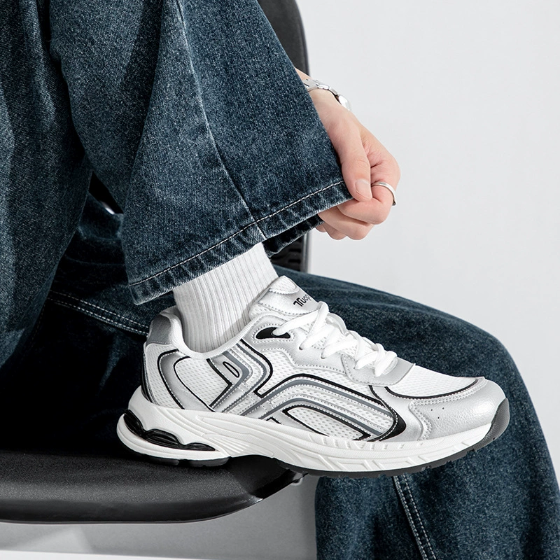 Серебристые Daddy shoes для четырех сезонов, новые дышащие повседневные универсальные кроссовки спортивного цвета TP7169-5L
